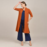 Dakota Set of 3 - Long Shirt, Inner & Pants - Orange & Navy