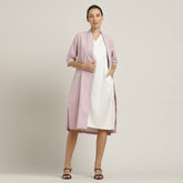 Dakota Dress & Jacket Set - Overlay & Midi Dress - Pastel Pink & Ecru