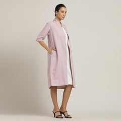 Dakota Dress & Jacket Set - Overlay & Midi Dress - Pastel Pink & Ecru