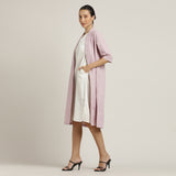 Dakota Dress & Jacket Set - Overlay & Midi Dress - Pastel Pink & Ecru