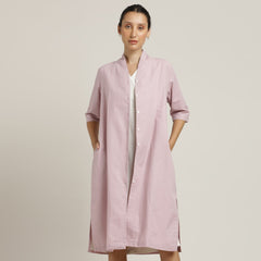 Dakota Dress & Jacket Set - Overlay & Midi Dress - Pastel Pink & Ecru