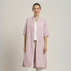 Dakota Set Of 3 - Overlay, Slip Top & Barrel Leg Pants - Pastel Pink & Ecru