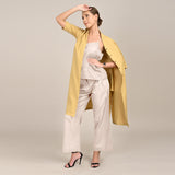 Dakota Set of 3 - Long Shirt, Inner & Pants - Yellow & Greige