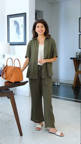 Noir Set of 3 - Olive & Beige