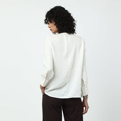 Rachel set of 2-Shirt & Pants- Ecru & Coffee