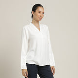 Bella Bell Sleeves Top - Ecru