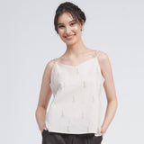 Dakota Set of 3 - Long Shirt, Inner & Pants - Ecru block print