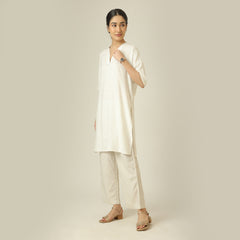 Nora Linen Long Tunic - Ecru