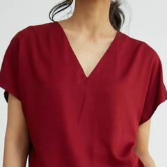 Aurora Top - Maroon