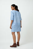 Sack V Dress - Blue Skies