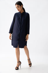 Sardaar Long Shirt - Navy