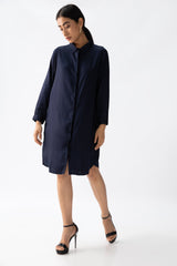 Sardaar Long Shirt - Navy