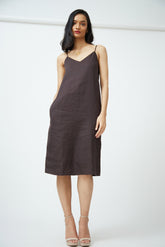 Slip Dress - Coffee Brown