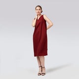 Jackie Dress - Maroon