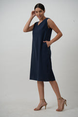 Jackie Dress - Navy Blue