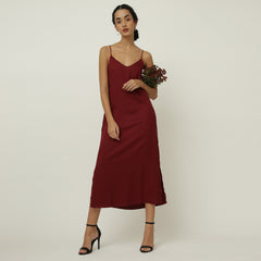 Slip Dress - Burgundy