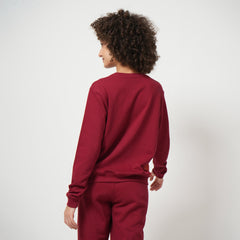 Color Block Transition Sweatshirt - Maroon
