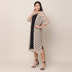 Long Overlay - Black Diagonal Print - Limited Edition