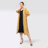 Fleur Set Of 2 - Mustard Cedar Print & Black - Limited Edition