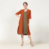 Long Overlay - Autumn Rust