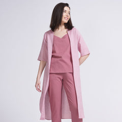 Long Overlay - Pastel Pink Check - Limited Edition