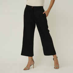Barrel Leg Pants - Black