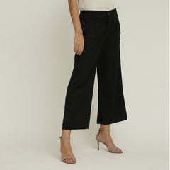 Barrel Leg Pants - Black