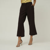 Barrel Leg Pants - Coffee