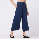 Barrel Leg Pants - Indigo
