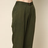 Barrel Leg Pants - Olive