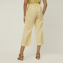 Barrel Leg Pants - Yellow
