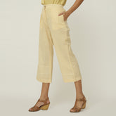 Barrel Leg Pants - Yellow