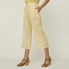 Barrel Leg Pants - Yellow