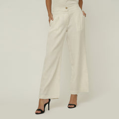 Long Leg Pants - White
