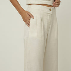 Long Leg Pants - White