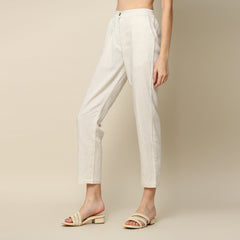 Tapered Pants - Ecru