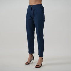 Tapered Pants - Navy Blue