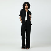 Noir Set of 3 - Shirt, Slip Top & Pants - White & Black