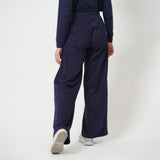 Wide Joggers - Navy Blue