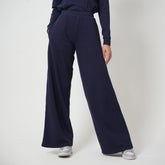 Wide Joggers - Navy Blue