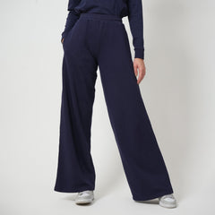 Wide Joggers - Navy Blue