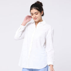 Jessica Shirt - White Textured