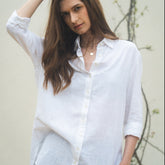 Jessica Shirt - White Textured
