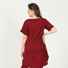 Poised Tunic - Maroon