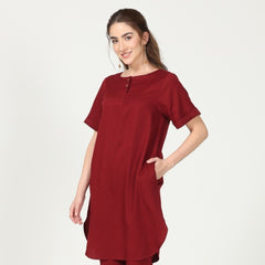 Poised Tunic - Maroon