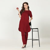 Poised Set - Maroon