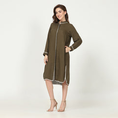 Jackie Set of 2 - Olive Green With Contrast Edging - Limited Edition