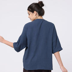 Kimono Top - Navy Blue