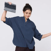 Kimono Top - Navy Blue