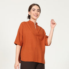 Kimono Top - Autumn Rust